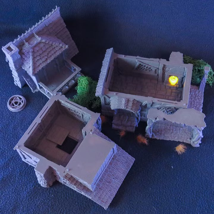 City of Tarok - Healer's House: 28-32mm Scale - D&D/wargaming scenery