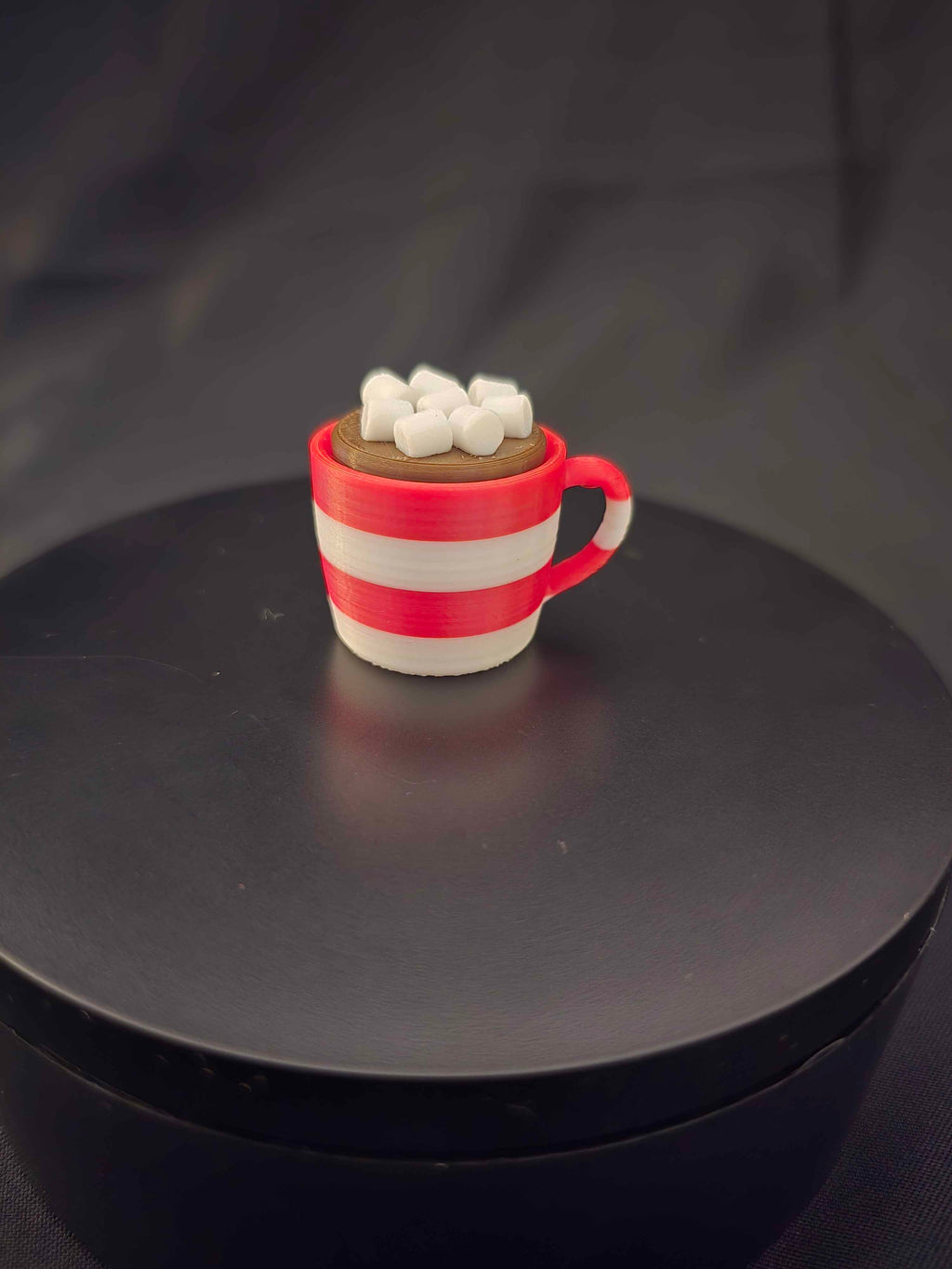 Hot Cocoa Cup: Marshmallow - Clicker Keychain