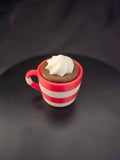Clicker, Hot Cocoa Cup - Whip Cream - Keychain