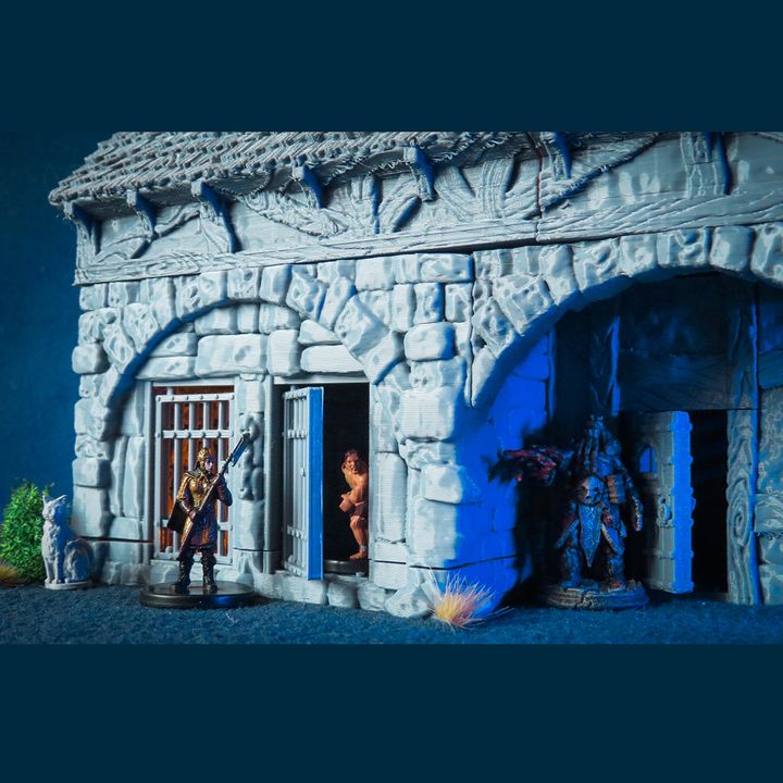 City of Tarok - Jail: 28-32mm Scale - D&D/wargaming scenery